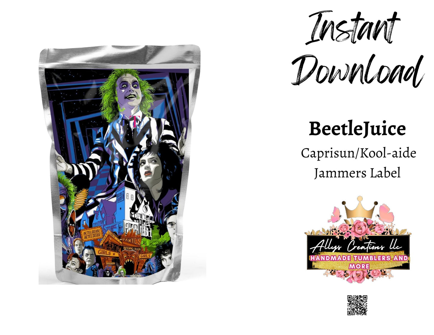 BeetleJuice Juice label wrapper