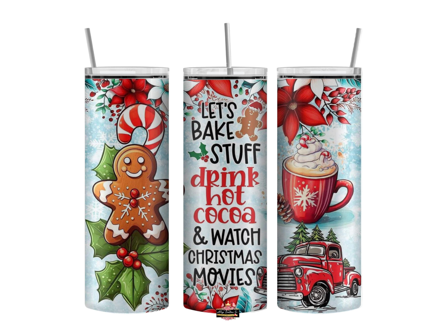Let's bake stuff Christmas 20oz Tumbler cup