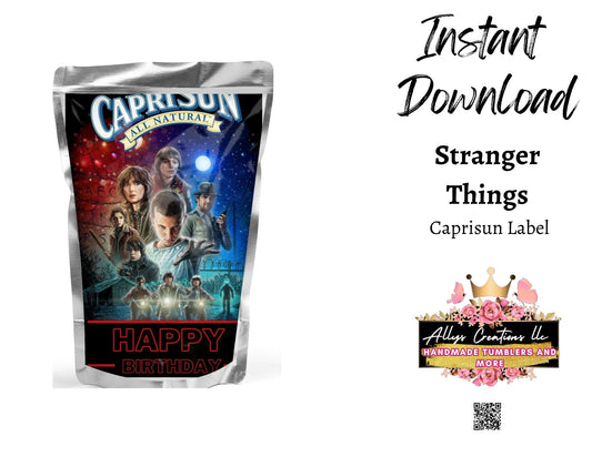 Stranger Things Caprisun Label