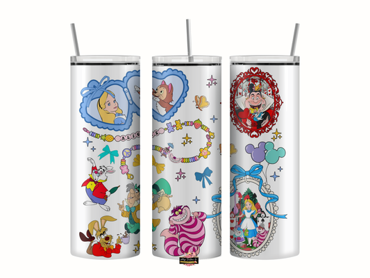 Alice in wonderland 20 oz Inspired Tumbler