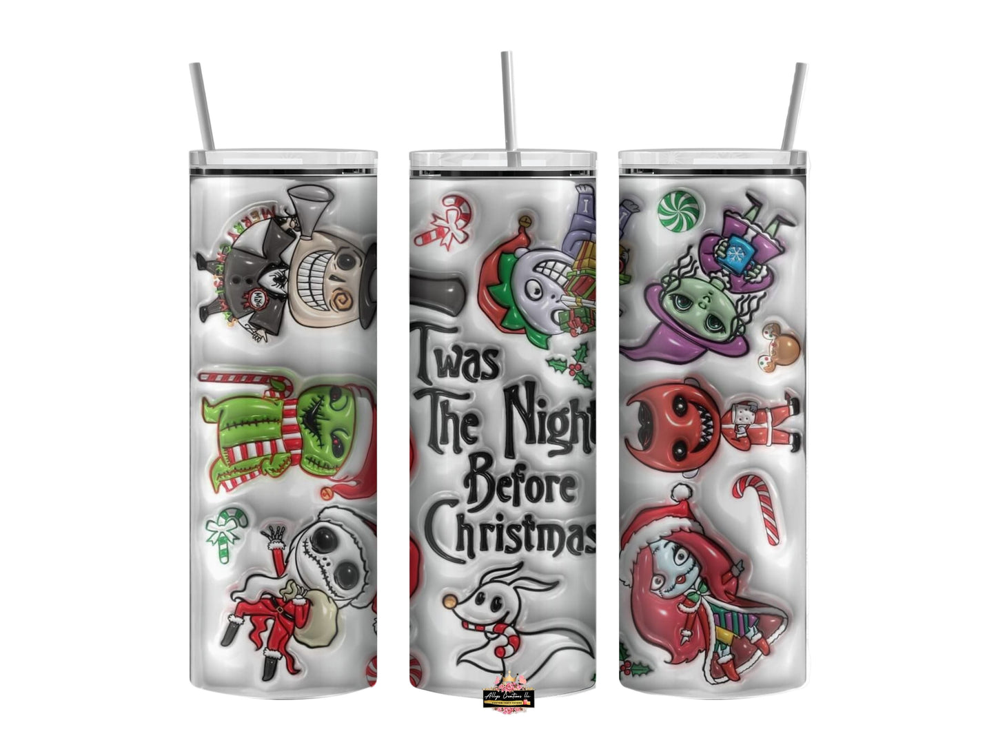 Nightmare Before Christmas 20 oz Inspired Tumbler