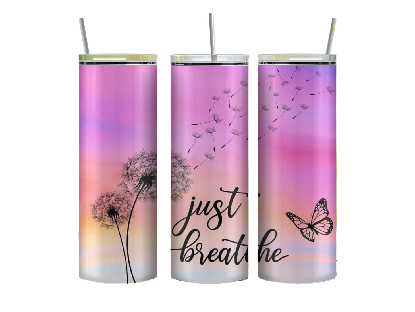 Just Breathe 20 oz Inspired Tumbler