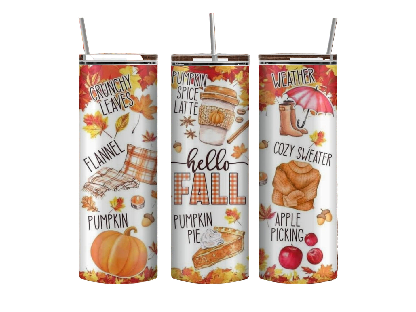Hello Fall 20 oz Inspired Tumbler