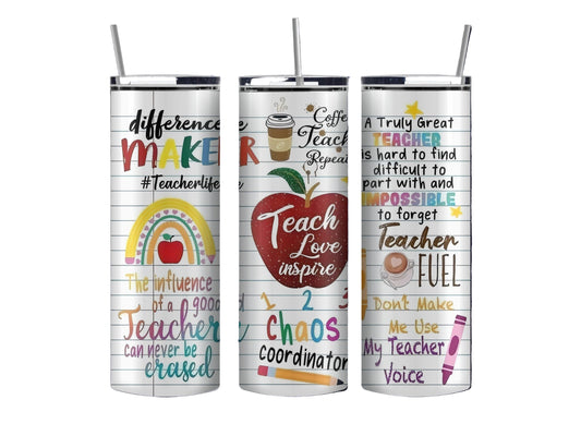 Teacher 20 oz Inspired Tumbler
